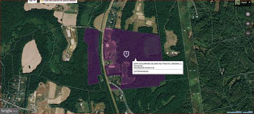 107 Acres of Improved Agricultural Land for Sale in Tracys Landing, Maryland