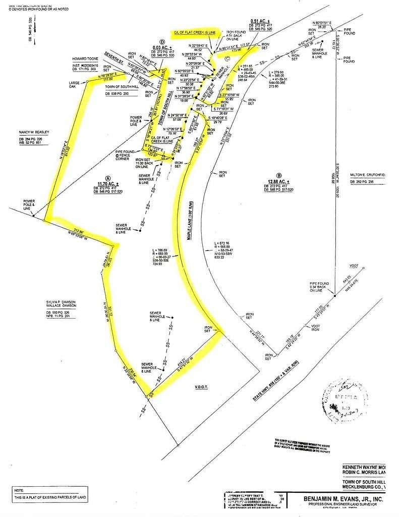 12.4 Acres of Mixed-Use Land for Sale in South Hill, Virginia