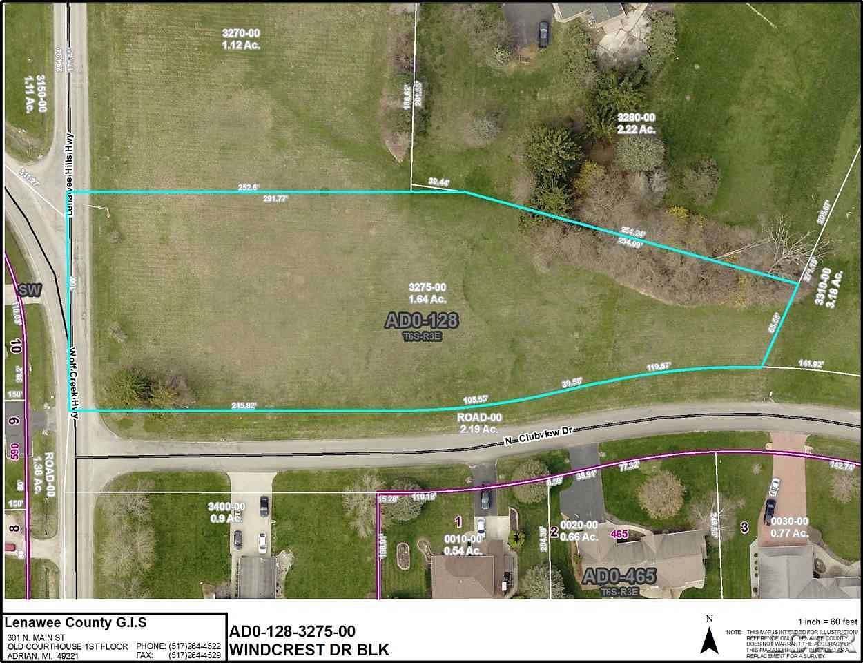 1.64 Acres of Residential Land for Sale in Adrian, Michigan