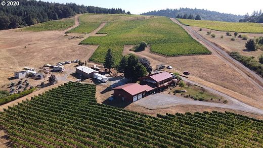 40 Acres of Agricultural Land with Home for Sale in Yamhill, Oregon