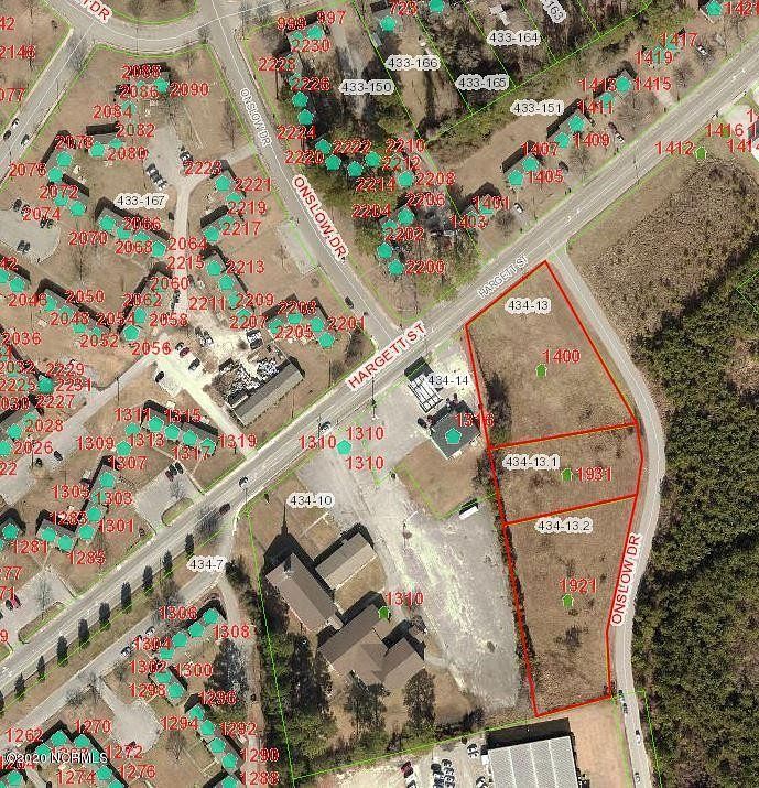 0.92 Acres of Commercial Land for Lease in Jacksonville, North Carolina