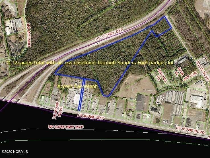 31.6 Acres of Mixed-Use Land for Sale in Jacksonville, North Carolina