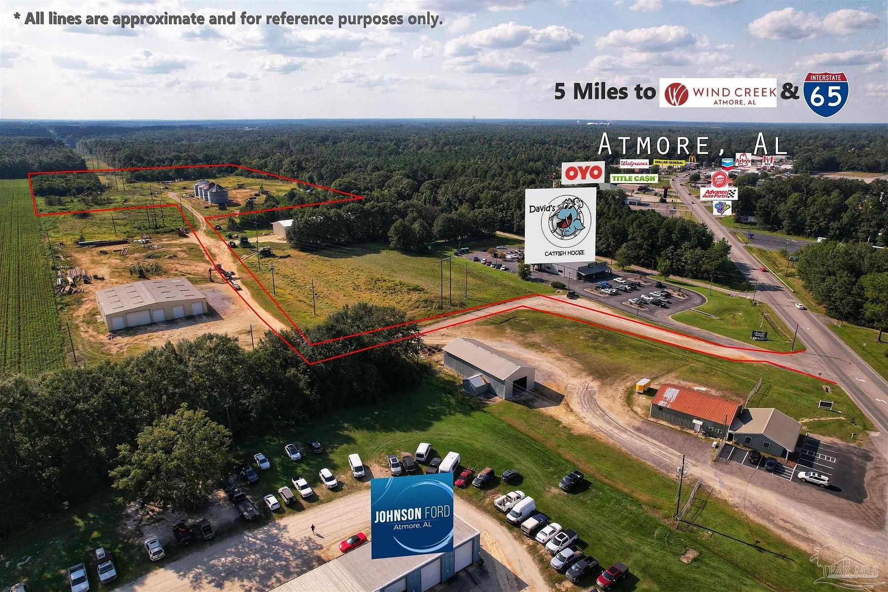 18 Acres of Commercial Land for Sale in Atmore, Alabama