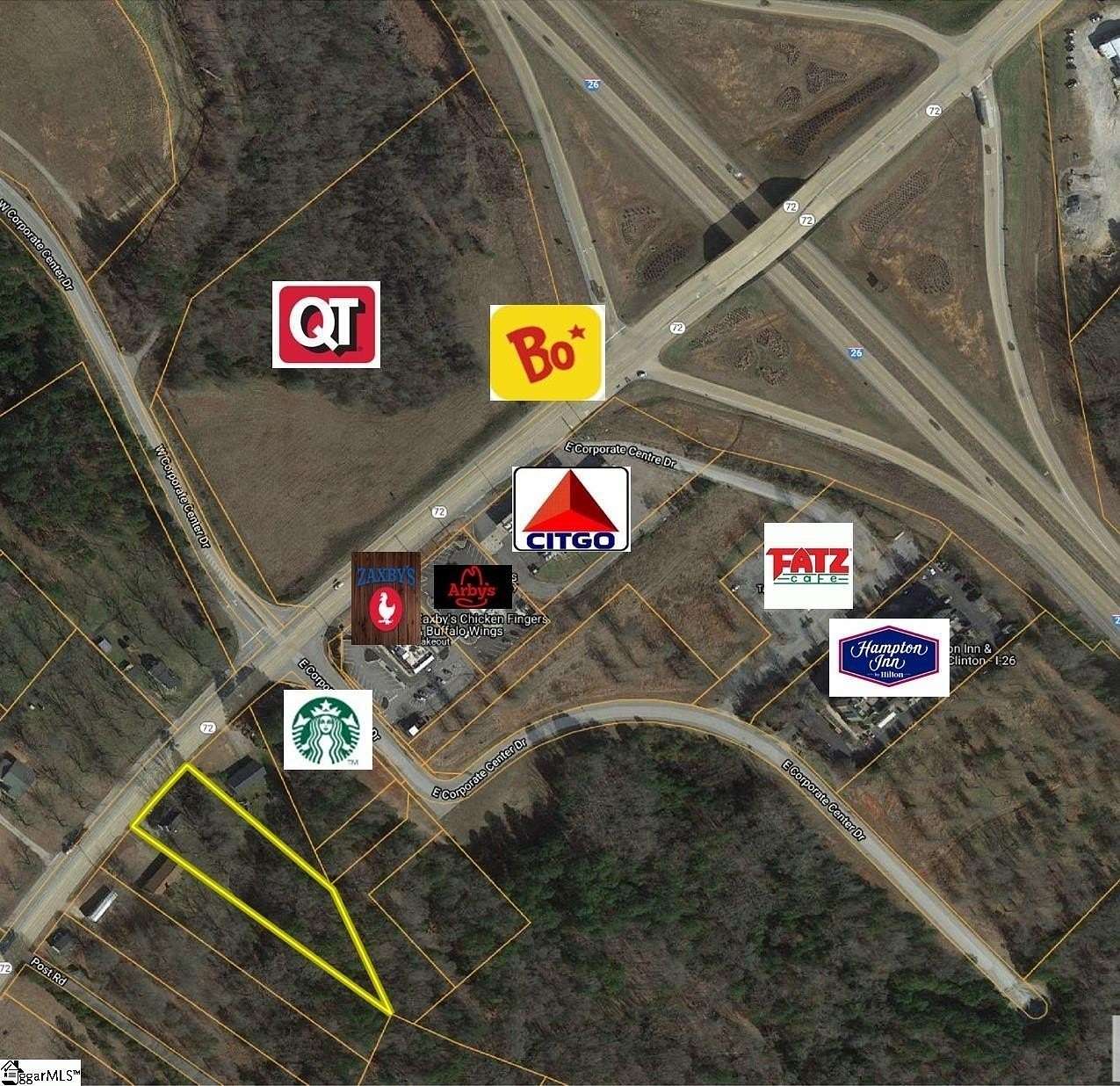1.42 Acres of Commercial Land for Sale in Clinton, South Carolina