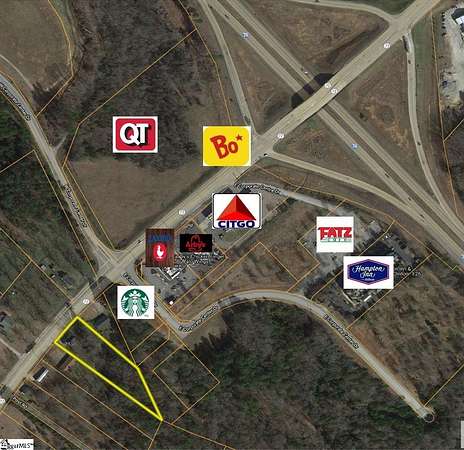 1.42 Acres of Commercial Land for Sale in Clinton, South Carolina