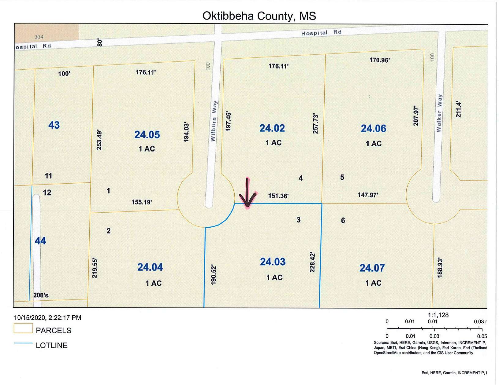 1 Acre of Commercial Land for Sale in Starkville, Mississippi