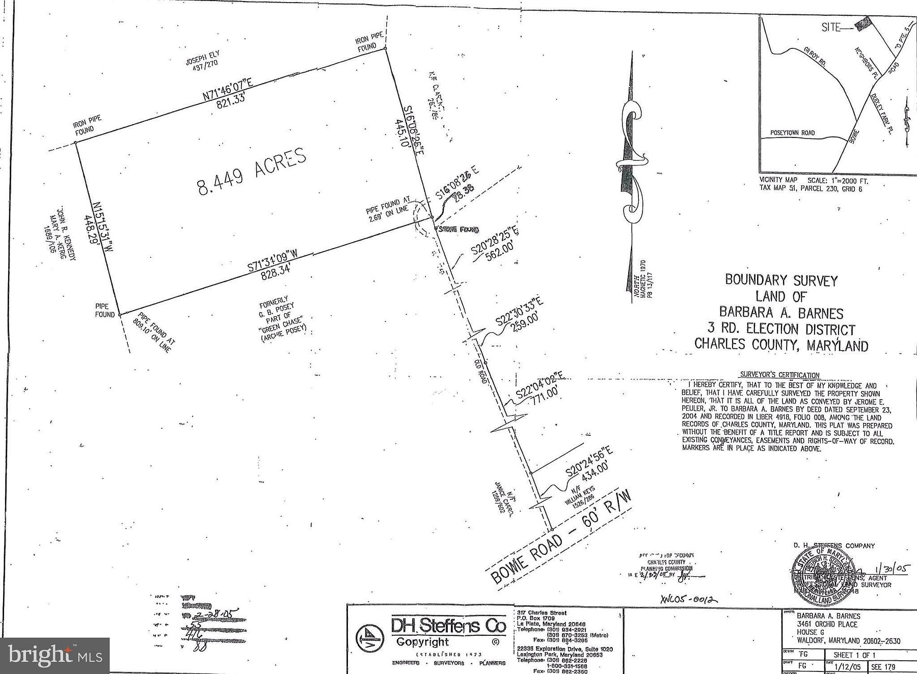 8.4 Acres of Land for Sale in Nanjemoy, Maryland