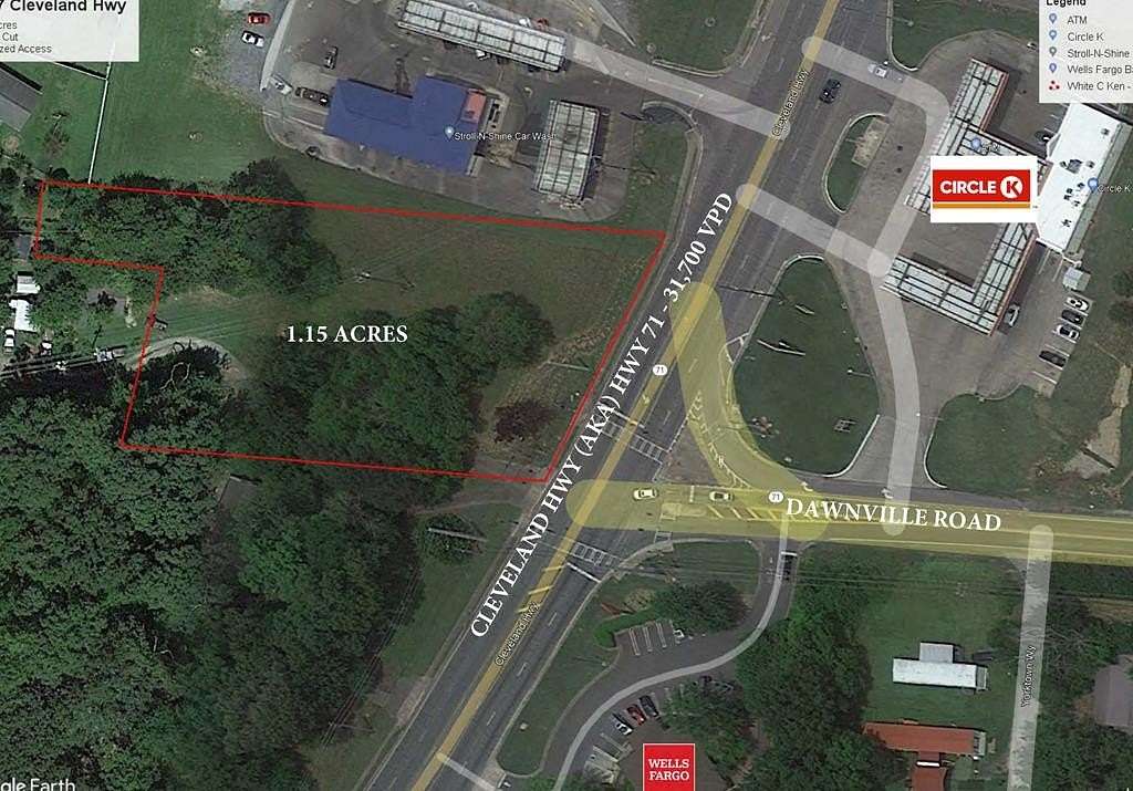 1.15 Acres of Commercial Land for Sale in Dalton, Georgia