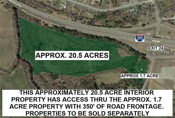 15.9 Acres of Commercial Land for Sale in Griswold Town, Connecticut