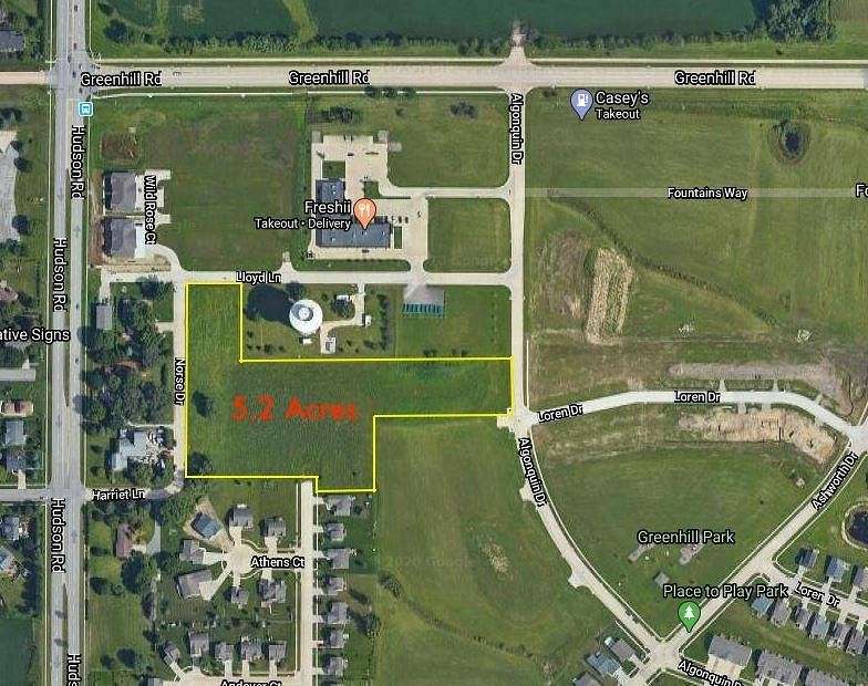 5.2 Acres of Commercial Land for Sale in Cedar Falls, Iowa