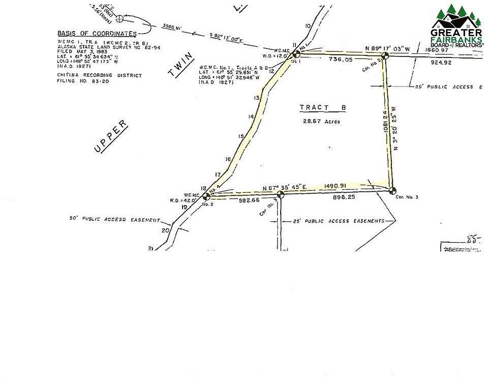 28.7 Acres of Land for Sale in Copper Center, Alaska