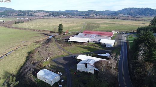 370.61 Acres of Agricultural Land with Home for Sale in Myrtle Point, Oregon