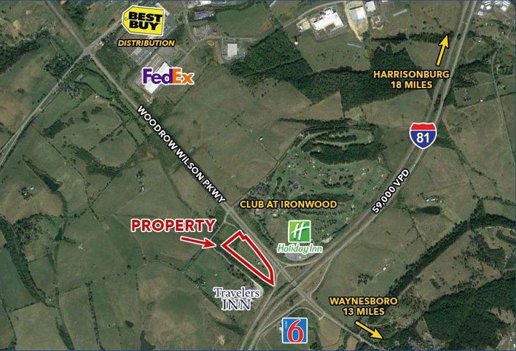 13.8 Acres of Mixed-Use Land for Sale in Staunton, Virginia