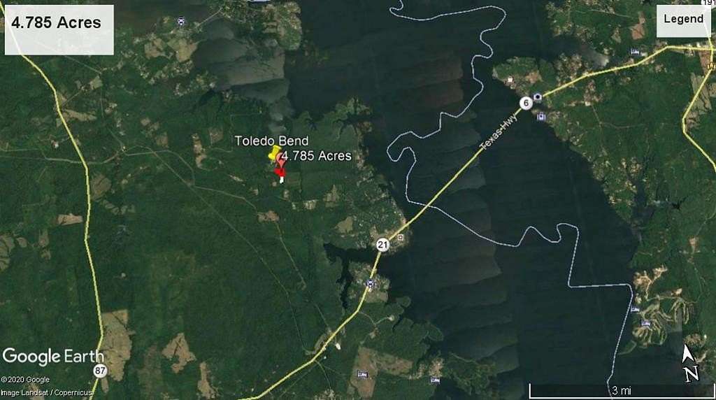 4.79 Acres of Land for Sale in Hemphill, Texas