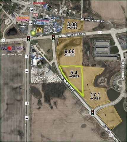 5.4 Acres of Land for Sale in Volo, Illinois