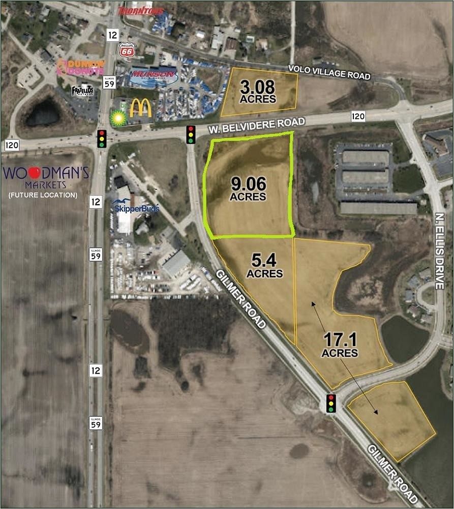 9.1 Acres of Land for Sale in Volo, Illinois
