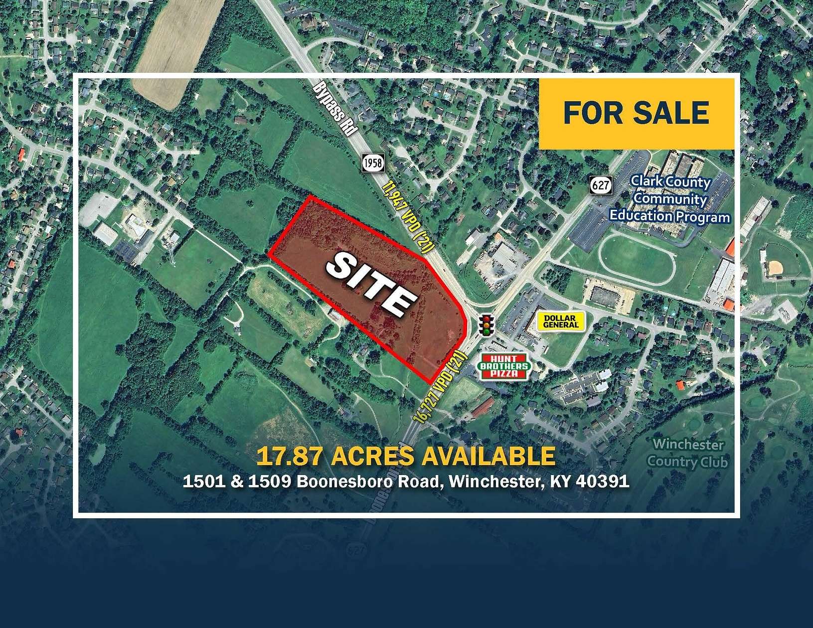 17.9 Acres of Land for Sale in Winchester, Kentucky