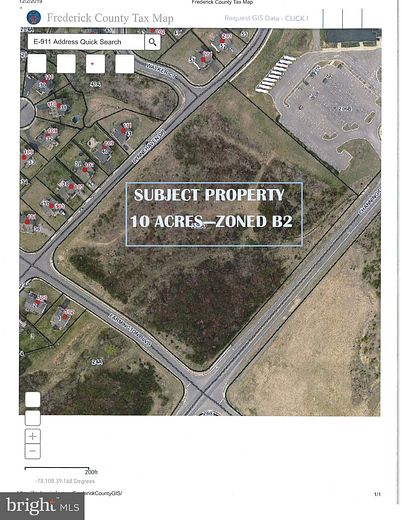 10 Acres of Commercial Land for Sale in Winchester, Virginia