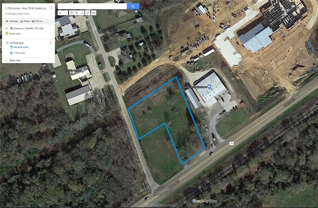 1.8 Acres of Commercial Land for Sale in Franklin, Texas