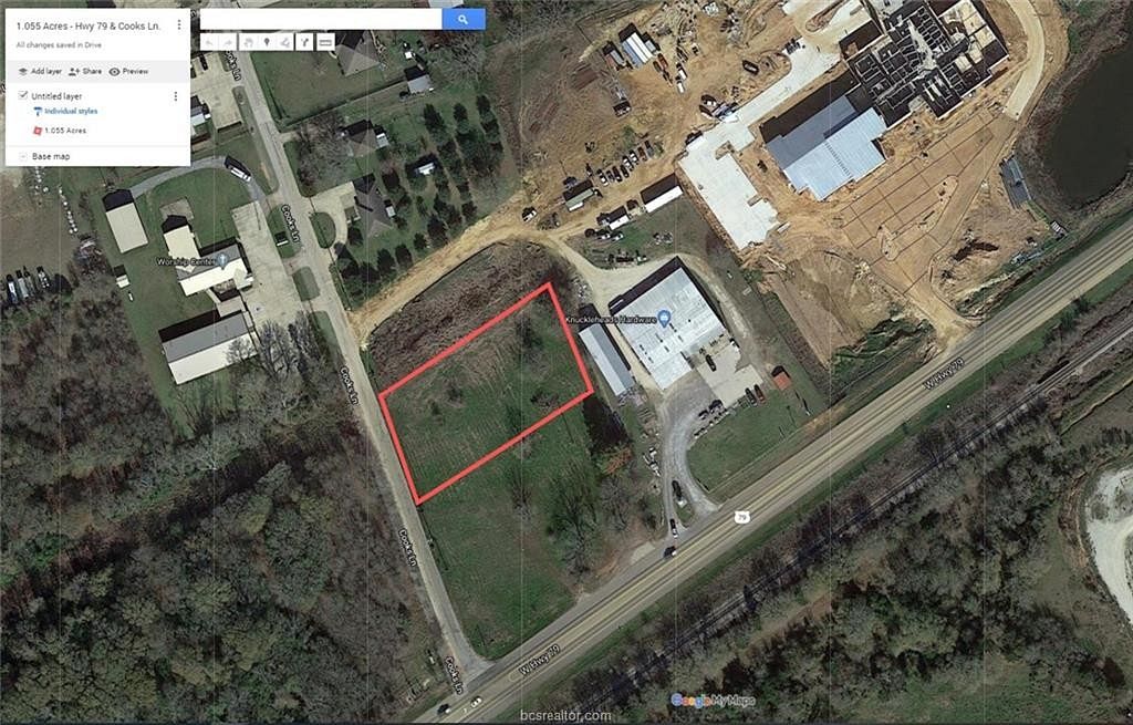 1.1 Acres of Commercial Land for Sale in Franklin, Texas
