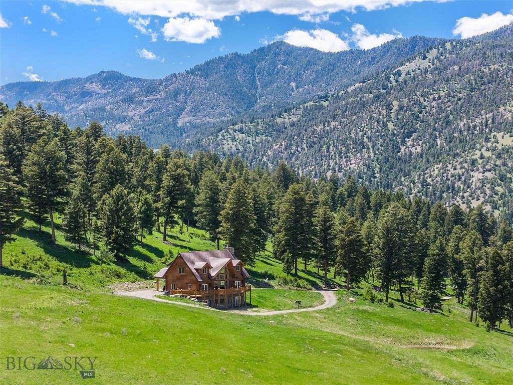 45 Acres of Recreational Land with Home for Sale in Gardiner, Montana