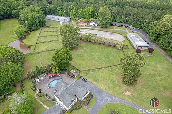 21.8 Acres of Agricultural Land with Home for Sale in Buckhead, Georgia