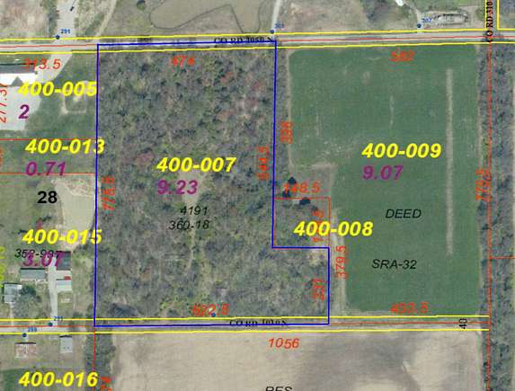 9.2 Acres of Residential Land for Sale in Keenes, Illinois