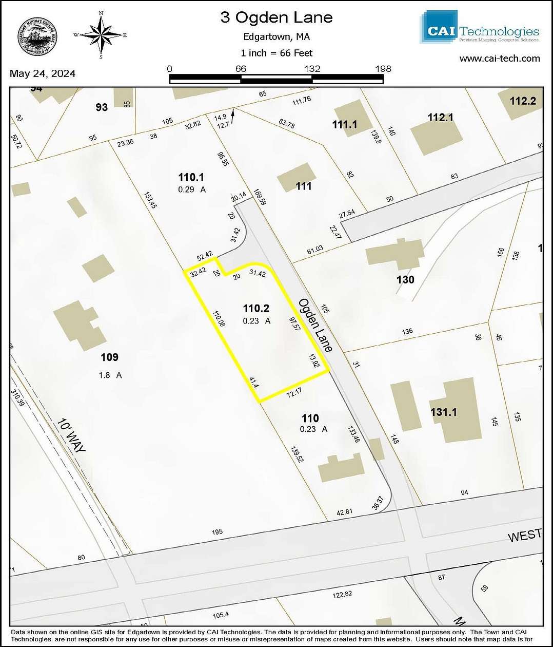 0.23 Acres of Residential Land for Sale in Edgartown, Massachusetts