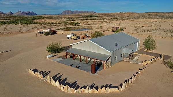 30.5 Acres of Agricultural Land with Home for Sale in Terlingua, Texas