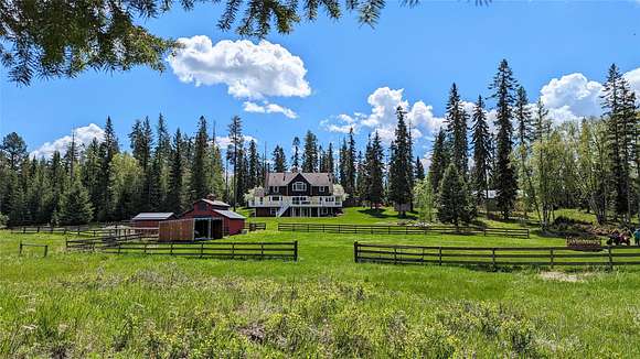 10.1 Acres of Land with Home for Sale in Whitefish, Montana