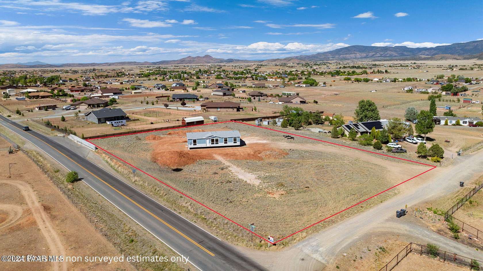 2 Acres of Residential Land with Home for Sale in Prescott Valley, Arizona