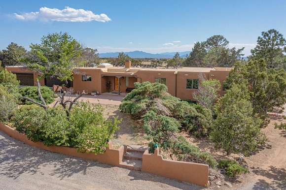 9.3 Acres of Residential Land with Home for Sale in Santa Fe, New Mexico