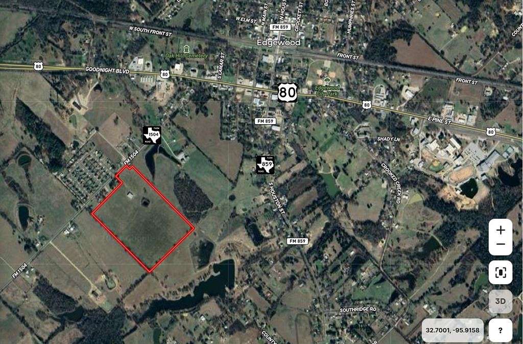 52.4 Acres of Land for Sale in Edgewood, Texas