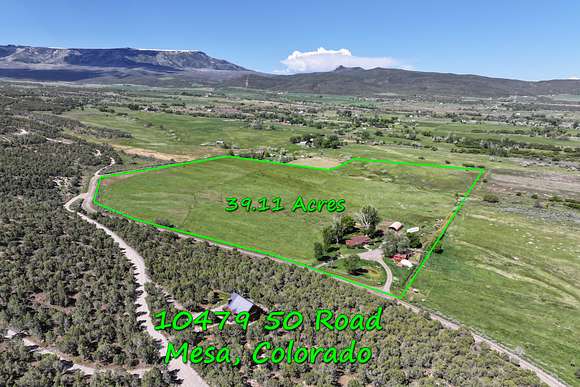 39.1 Acres of Land with Home for Sale in Mesa, Colorado