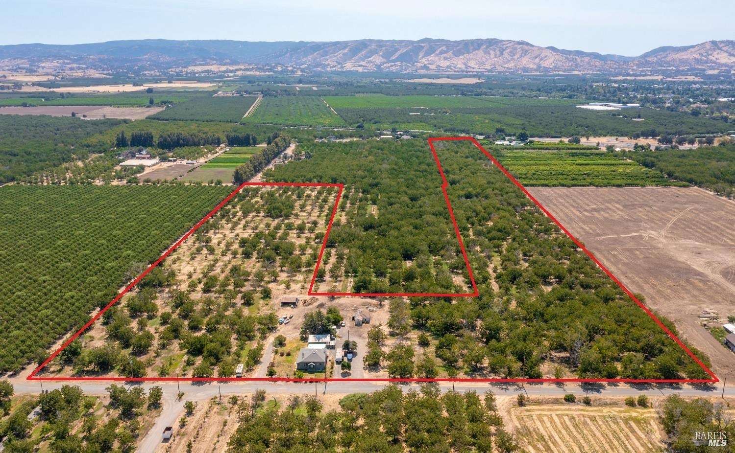 31.03 Acres of Agricultural Land with Home for Sale in Winters, California