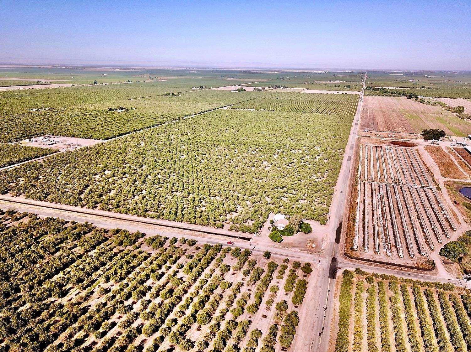 77.6 Acres of Agricultural Land with Home for Sale in Madera, California