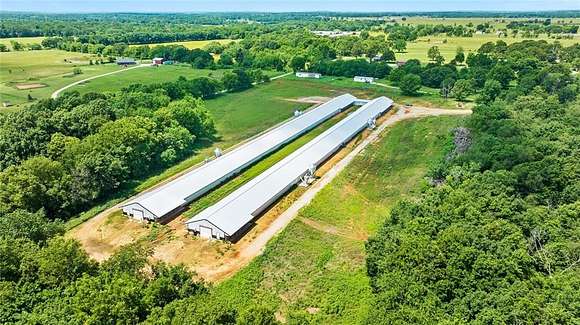 54.21 Acres of Agricultural Land with Home for Sale in Gentry, Arkansas