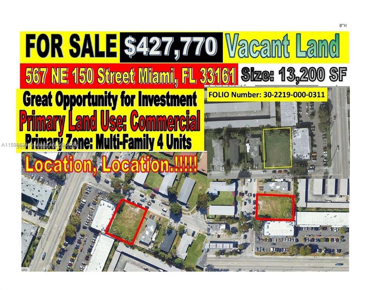 0.3 Acres of Residential Land for Sale in Miami, Florida