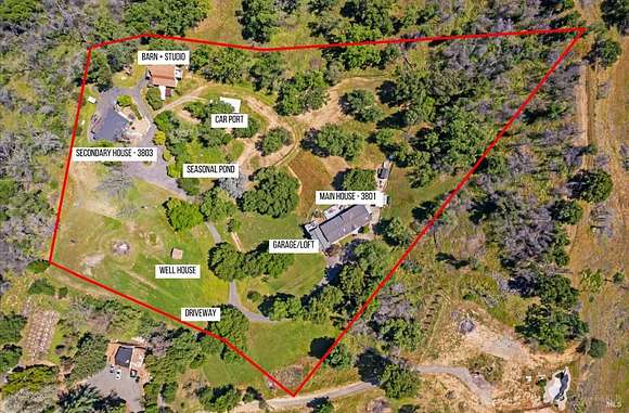 4.98 Acres of Residential Land with Home for Sale in Vacaville, California