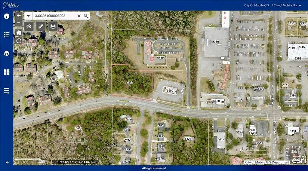 1.88 Acres of Mixed-Use Land for Sale in Mobile, Alabama