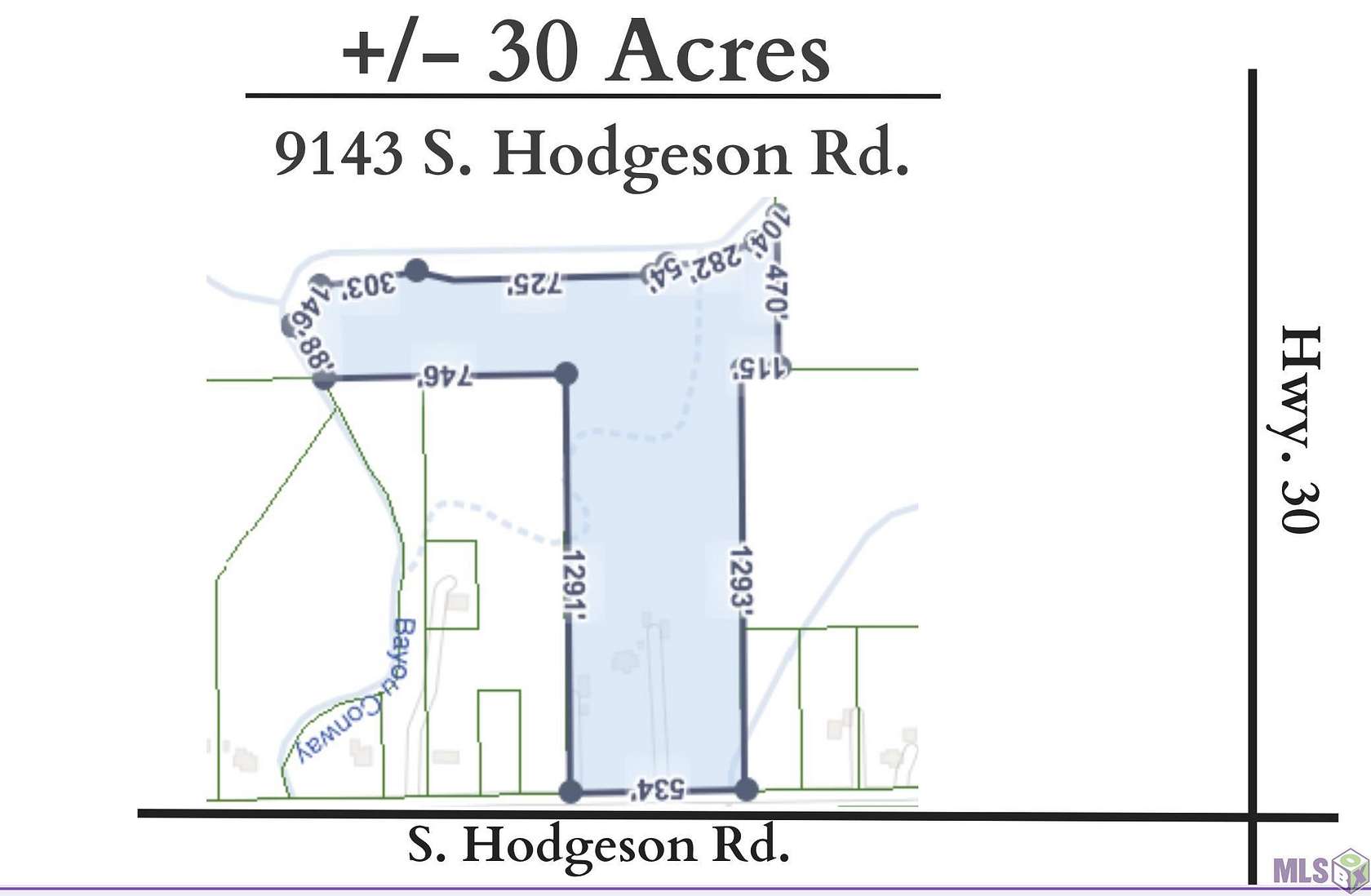 29.8 Acres of Land for Sale in Gonzales, Louisiana