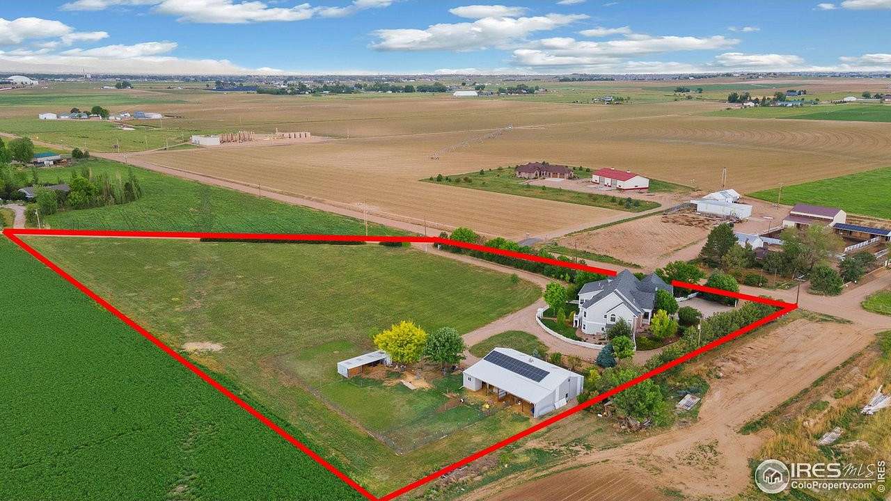 4.97 Acres of Residential Land with Home for Sale in Greeley, Colorado