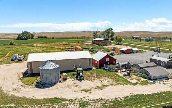 9.38 Acres of Land with Home for Sale in Torrington, Wyoming