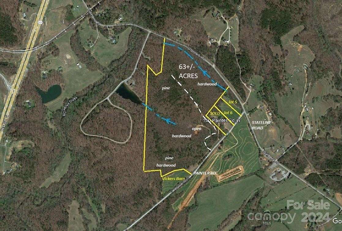 61.27 Acres of Agricultural Land for Sale in Mooresboro, North Carolina