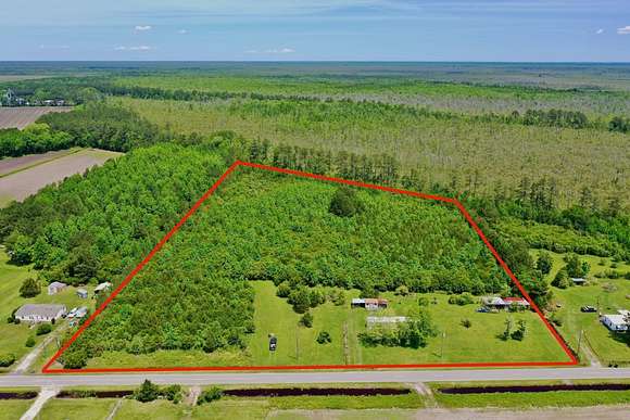 9.3 Acres of Recreational Land for Auction in Fairfield, North Carolina