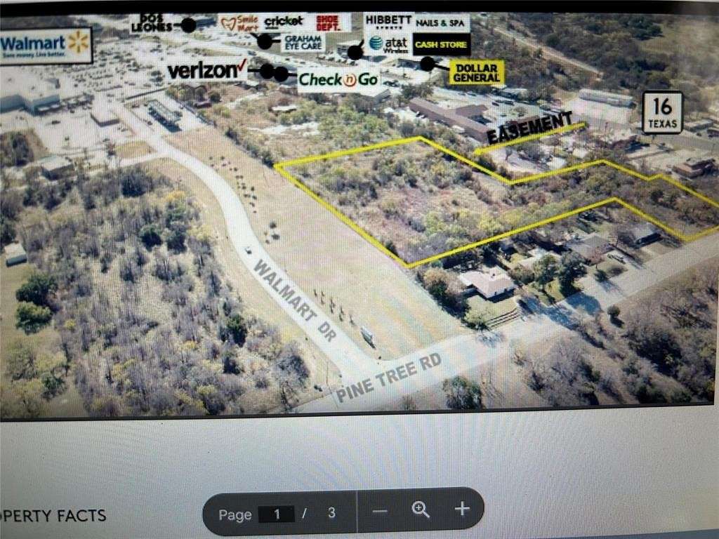 3.5 Acres of Commercial Land for Sale in Graham, Texas