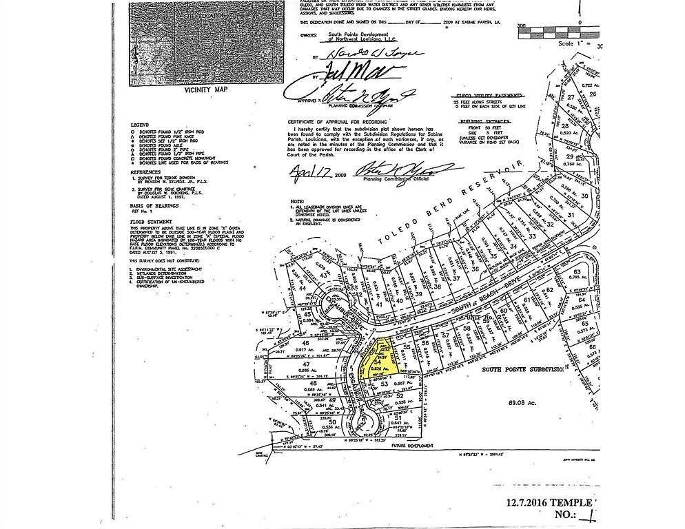 0.626 Acres of Residential Land for Sale in Many, Louisiana