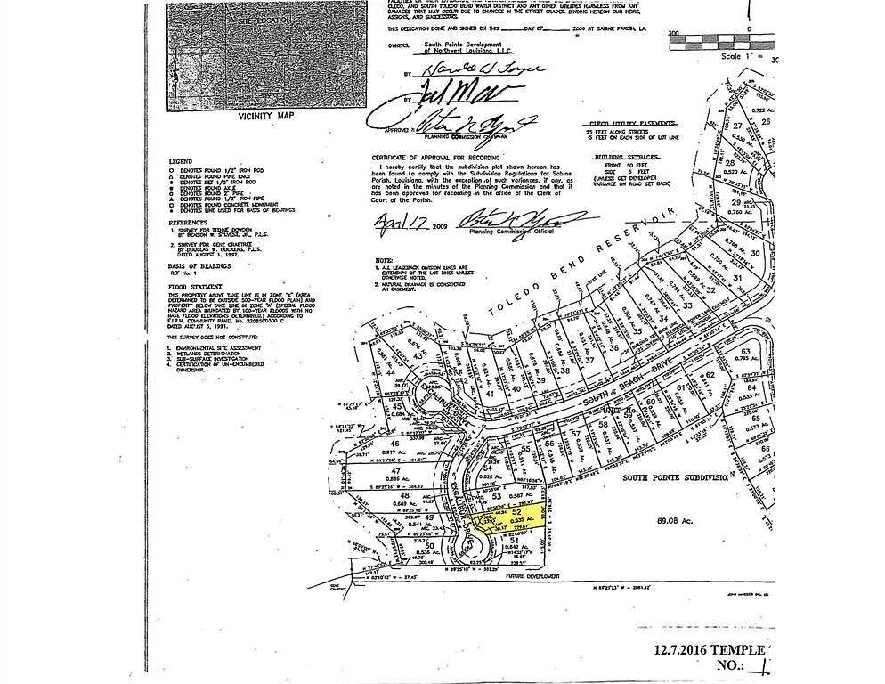 0.587 Acres of Residential Land for Sale in Many, Louisiana