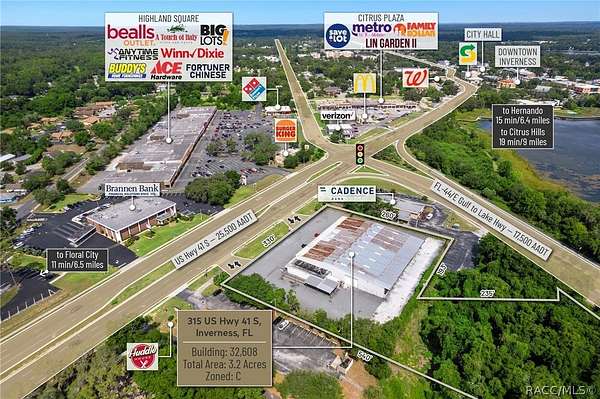 3.2 Acres of Mixed-Use Land for Sale in Inverness, Florida