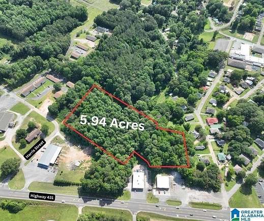5.9 Acres of Commercial Land for Sale in Roanoke, Alabama